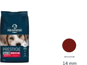 Sac Prestige Adult 7+ Medium et croquette ronde de 14 mm