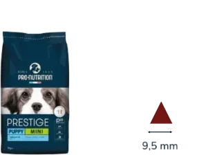 Sac Prestige Puppy Mini et croquette triangulaire de 9,5 mm