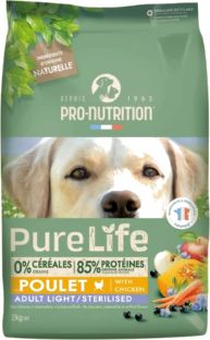 Sac PureLife Adult Light / Sterilised au poulet