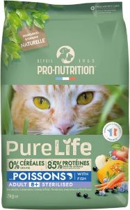 Sac PureLife 8+ Sterilised Poissons pour chat