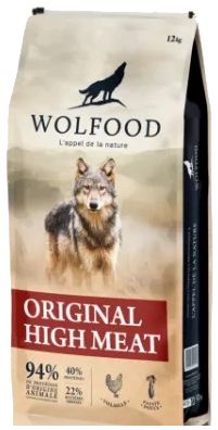 Sac de croquettes Wolfood Original High Meat