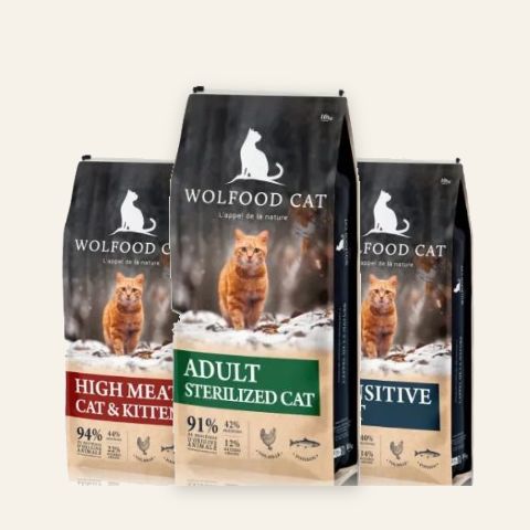 Sacs de la gamme Wolfood chat