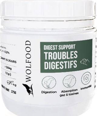 Pot Wolfood Digest Support, troubles digestifs, 375 g