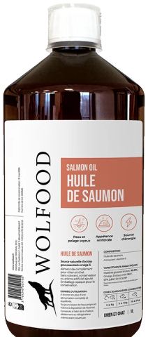 Flacon Wolfood Huile de saumon, 1 L