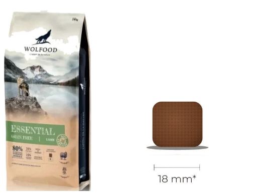 Sac Wolfood Essential Lamb et croquette carrée de 18 mm